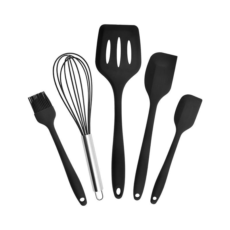 Silicone Baking Tool Five-Piece High Temperature Resistant Silicone Scraper Brush